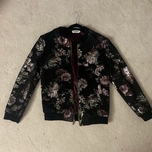 NEW Vaughnberry Flowered Bomber Jacket